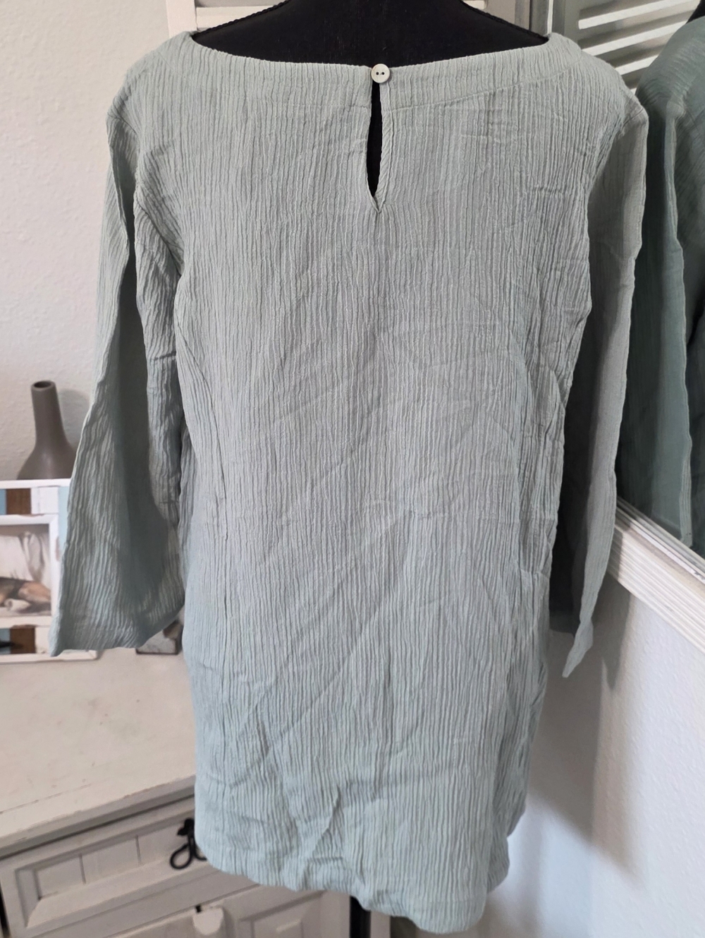 🆕️ Soft Surroundings Oceo Crinkle Gauze Tunic - Picture 5 of 9
